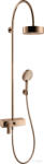 Hansgrohe AXOR CITTERIO Showerpipe zuhanyrendszer 18 cm-es fejzuhannyal, polírozott vörös arany hatású 39620300 (39620300)