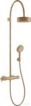 Hansgrohe AXOR CITTERIO Showerpipe termosztátos zuhanyrendszer, szálcsiszolt bronz 39670140 (39670140)