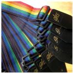 GHS A8RAIN gitár heveder, nylon, szivárvány színű