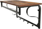 Vasagle Cuier de perete HENRY, 60x30x32cm, negru/maro Agatator cuier