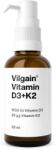 Vilgain Vitamina D3+K2 -⁠ vitamina D susține imunitatea și funcționarea corectă a mușchilor, vitamina K susține funcționarea corectă a oaselor, cu ulei MCT - vilgain - 64,99 RON