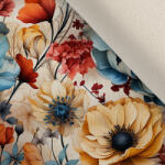 Takoy Ruházati stretch bársony sötét virágok 93