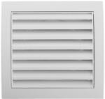VENTS ívelt Műanyag Szellőzőrács Csőcsatlakozóval 156x151 (mv 103 Vs)