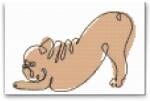  Gyémántszemes festmény - Jóga bulldog Méret: 20x30cm, Keretezés: Műanyagtáblával, Gyémántok: Kerek