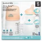 BabyJem Set biberon anticolici 180 ml + tetina cu debit variabil + saculet silicon zero zero suavinex