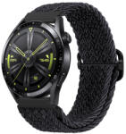 BSTRAP Braid Nylon curea pentru Xiaomi Amazfit GTR 42mm, black (SSG034C0203)