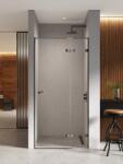 NEW TRENDY Eventa Black Chrome zuhanyajtók 120 cm dönthető fekete fényes/átlátszó üveg EXK-6136 (EXK6136)