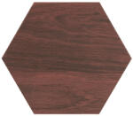 BESTILE Gresie hexagonala portelanata tip lemn Atlas Hexa Siena, 25.8x29 cm, maro, finisaj lucios (8435259935148)