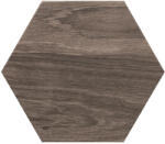 BESTILE Gresie hexagonala portelanata tip lemn Atlas Hexa Kaoba, 25.8x29 cm, maro, finisaj lucios (8435259935988)
