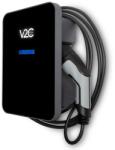 V2C Trydan Pro elektromos autó fali töltő | 22 kW - 3x32A | 5m - Type 2 | DLB