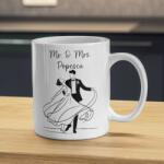 Gravolo Cana Personalizata cu nume Mr. Mrs. pentru Cupluri (C1274)