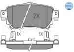 MEYLE set placute frana, frana disc MEYLE -ORIGINAL: True to OE. 025 259 6515 (025 259 6515)