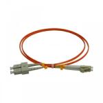 Emtex Patchcord FO SC/PC-LC/PC EMTEX, MM OM2 50/125, manta LSZH 3.0mm, duplex, 15m (SC-LC-MM2/DX-15)