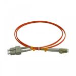 Emtex Patchcord FO SC/PC-LC/PC Emtex, MM OM2 50/125, manta LSZH 3.0mm, duplex 10m (SC-LC-MM2/DX-10)