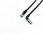 Equip 605890 hálózati kábel Fekete 1 M Cat6a S/FTP (S-STP) (605890) (605890)