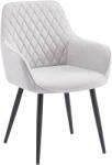 TEMPO KONDELA Design fotel, világosszürke/fekete, OSKOR - sprintbutor