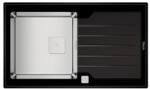 Teka GARANTIE 75 ANI Chiuveta Teka, 1 cuva si picurator, inox + sticla neagra DIAMOND RS15 1B 1D 86 (DIAMOND RS15 1B 1D 86) Chiuveta