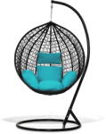 Klubfotel Függőfotel - fekete/türkiz