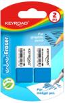 Keyroad Radír 2 db/bliszter duo fehér-kék (KR971644)