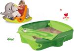 BIG Set nisipar Sandy BIG cu prelată şi balansoar Elefant cu urechi mobile de la 12 luni (BIG56733-13)