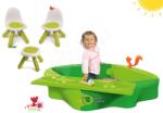 BIG Set nisipar Sandy BIG cu prelată şi scăunele cu măsuţă picnic KidChair de la 12 luni (BIG56733-11)
