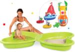 Smoby Set nisipar Fluture Smoby cu jet de apă și găleată cu set moară, nave și barcă de pânză (SM310143-17)