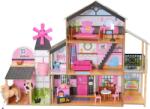 KidKraft Casuta din lemn pentru papusi Windmill Elevator cu accesorii si mobilier incluse (KK20237) Casuta papusi