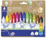 STAEDTLER Zsírkréta, vastag, háromszögletű, STAEDTLER "Noris jumbo 228 14", 12 különböző szín 228 14 C12 PE (228 14 C12 PE)