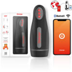  Oninder Seoul vibrációs maszturbátor, szívó hatással (fekete) (APP-os) - ovszer-vasarlas