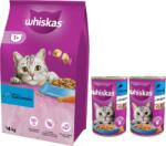 Whiskas WHISKAS Száraz macskatáp 1+ tonhallal 14kg + 2xWHISKAS nedves macskatáp 1+ tonhallal zselében 400g