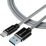 Tactical Fast Rope Aramid kábel USB-A/USB-C 0, 3 m szürke