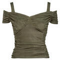GUESS Blúzok EMILY SHINY RIB Keki EU XL