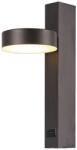 V-TAC fali LED lámpa, USB töltővel, akril fekete, meleg fehér - SKU 23405 (23405)