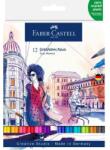 Faber-Castell Marker solubil 2 capete 12 buc/set gold Faber-Castell (FC164612)