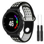 BSTRAP Silicone Sport szíj Garmin Forerunner 235, black/light gray (SGA002C03)