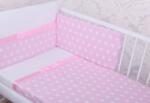 Gluck Baby Ágyneműhuzat Grácie szalaggal 120x90 cm - rózsaszín