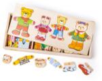 Bigjigs Toys Bear Family Öltöztetős Puzzle