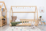 Ourbaby Gyerekágy házikó formában Tea leesésgátlóval - természetes