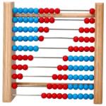 Goki Fa abacus kék és piros színben