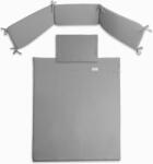 BabyMatex Heavens 3 részes muszlin ágyneműgarnitúra - szürke