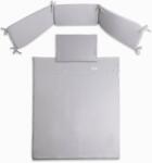 BabyMatex Heavens 3 részes muszlin ágyneműgarnitúra - világosszürke