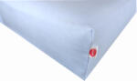 Ourbaby® Vízálló pamut lepedő - világoskék 160 x 80 cm