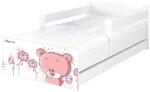 BabyBoo Gyerekágy MAX Pink Tedy Bear 160x80 cm - fehér