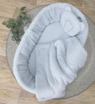 Tolo Toys Fonott kiságy ágynemű szett - szürke