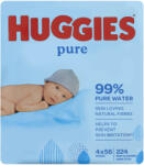 Huggies Pure nedves törlőkendő 4x56 db