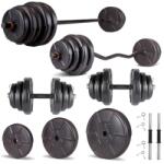 Progressive Set haltera si gantere reglabile PROGRESSIVE 78 KG (ECG78)