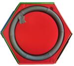  Valódi bőr kormányvédő KV-2042G lyukacsos mintával szürke színben