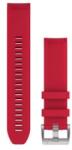 Garmin óraszíj Marq plazma vörös szilikon, ezüst színű csattal (QF 22 mm) (010-12738-17)