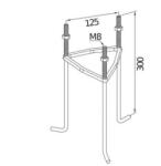 Norlys Metal Base 1230 To Concrete (nor-1230)