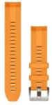 Garmin Marq (Gen2) óraszíj 22 mm narancssárga szilikon (QuickFit) (010-13225-04)